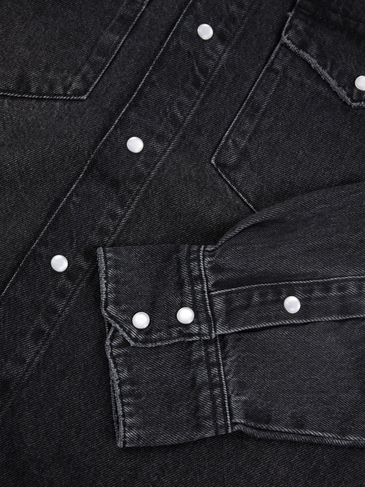 Slim-Fit Denim Shirt - Black - Holzweiler