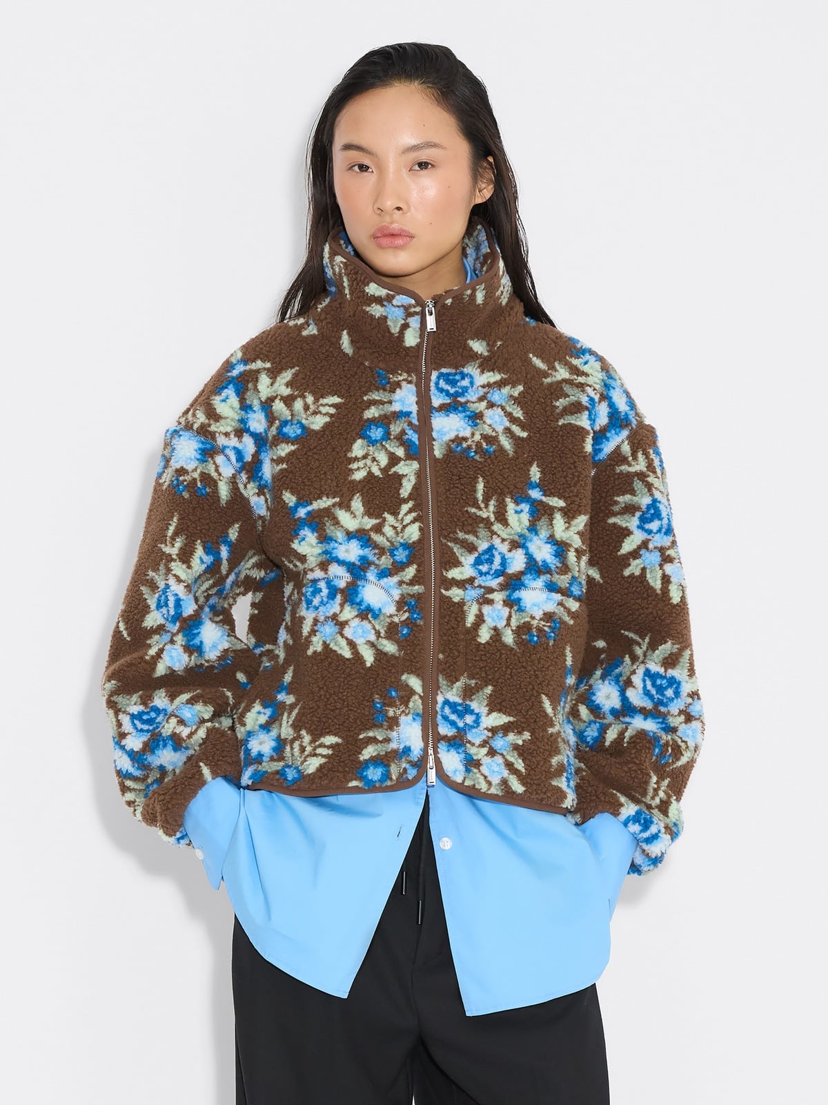 Rype Fleece Jacket - Brown Mix - Holzweiler