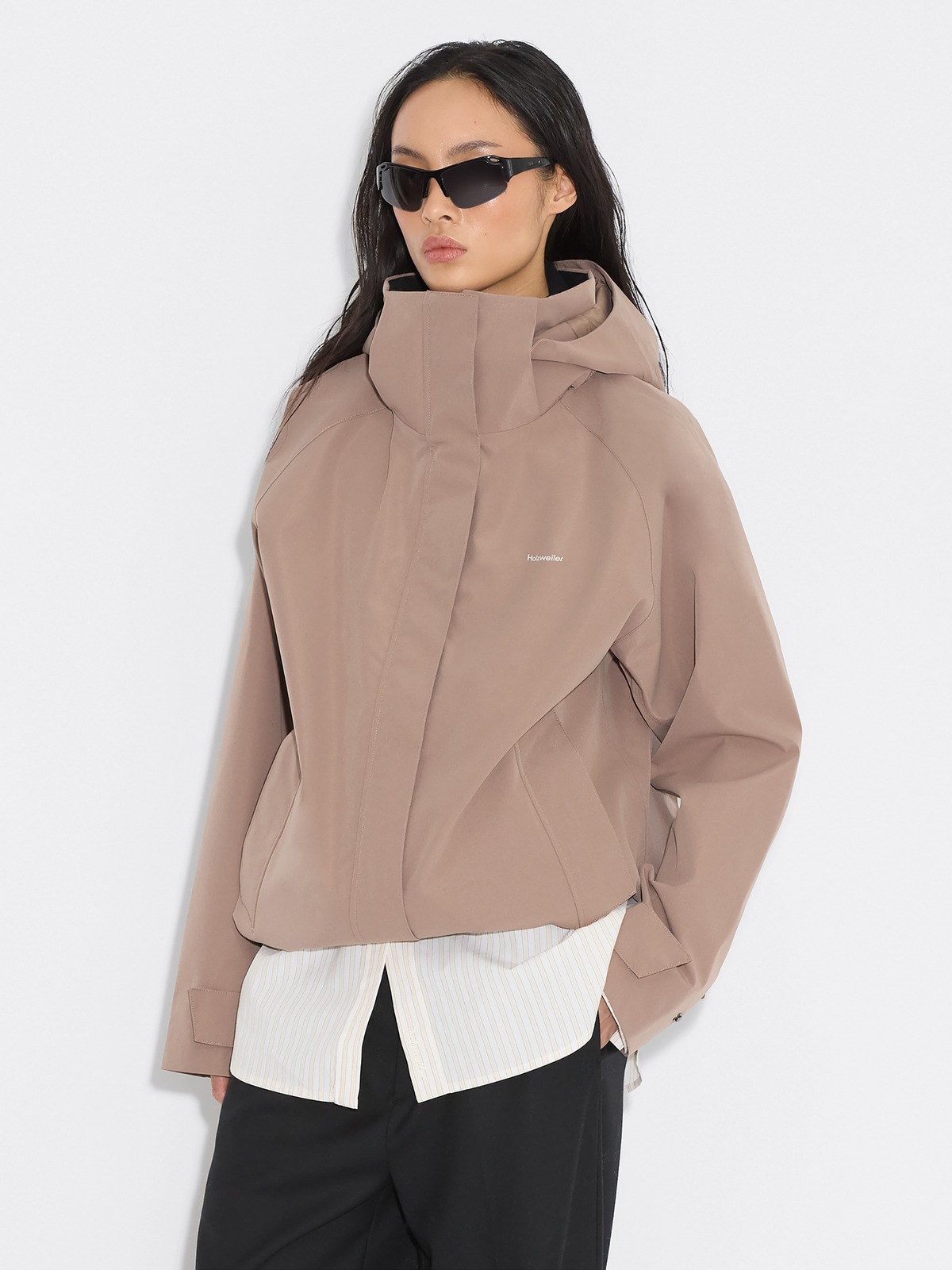 Flow Rain Jacket - Taupe - Holzweiler