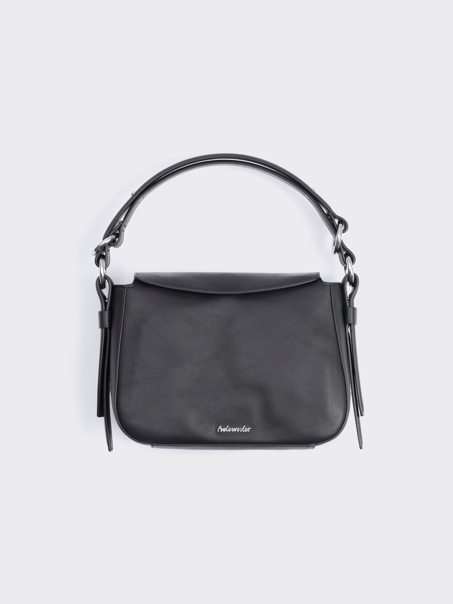 本革　ポシェット ブルドック Bud Leather Midi Bag - Black - Holzweiler