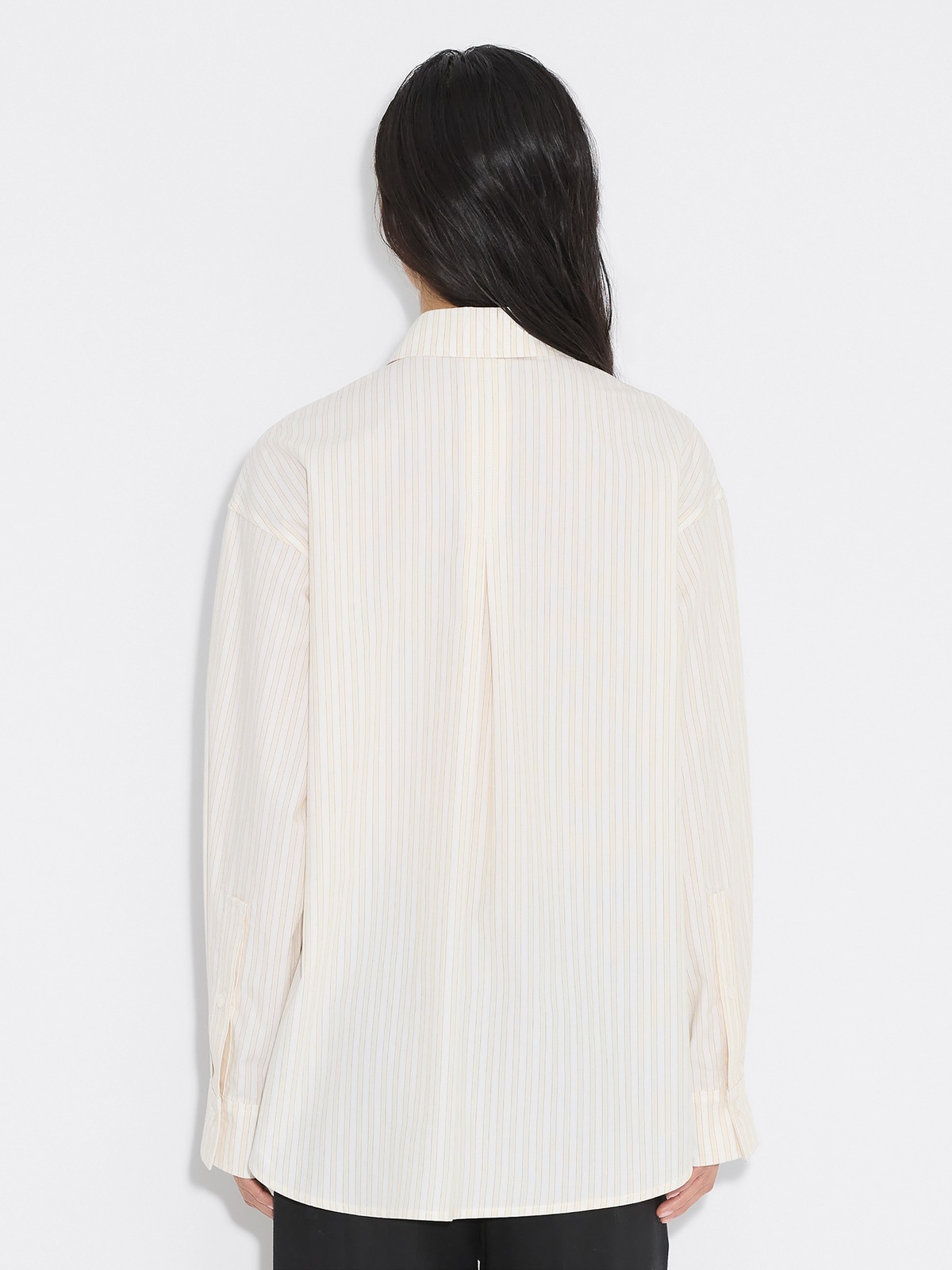 Loose-Fit Stripe Shirt - Ecru Stripe - Holzweiler