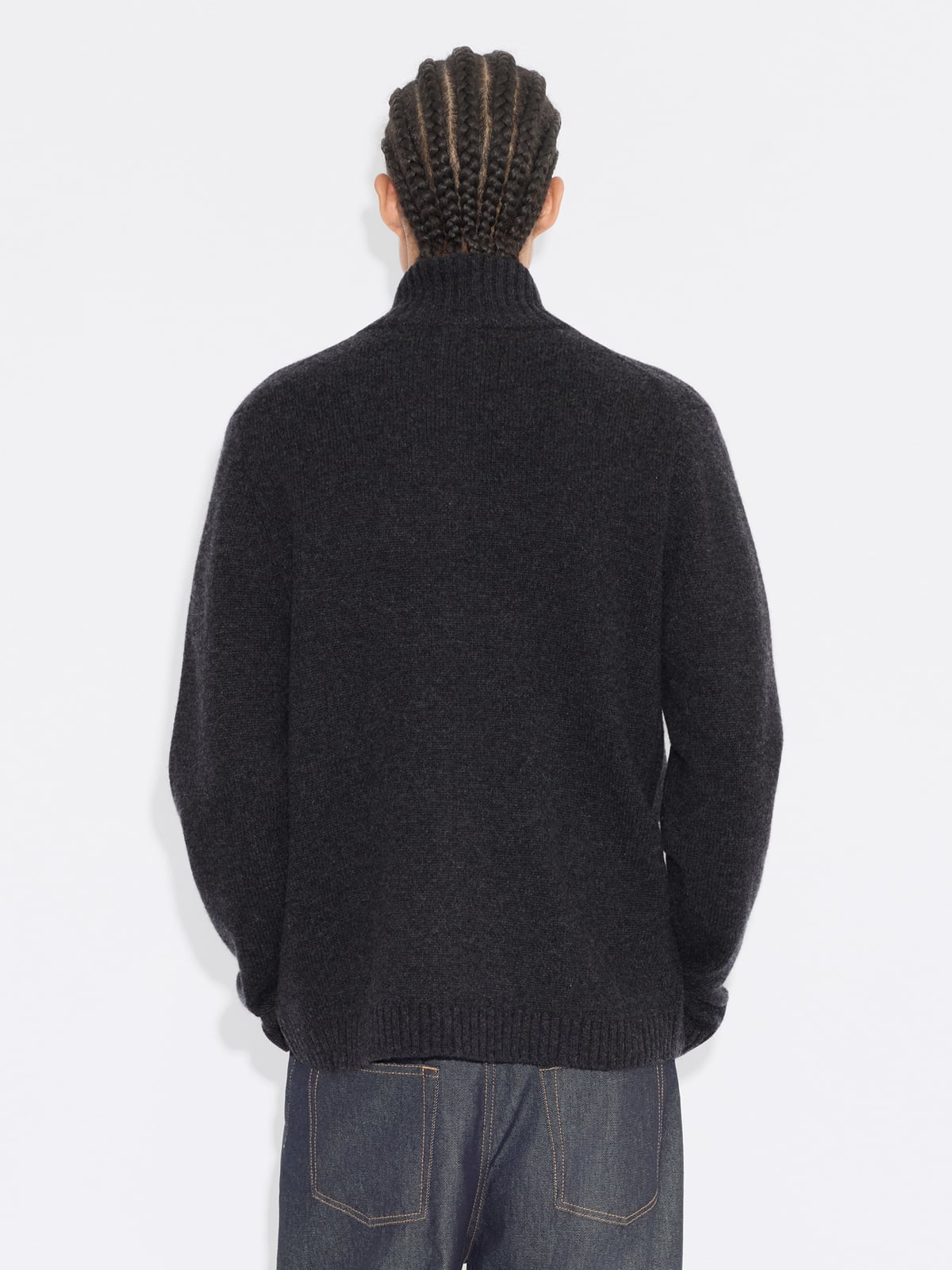 Andreas Zip-Up Cardigan - Dk. Grey - Holzweiler