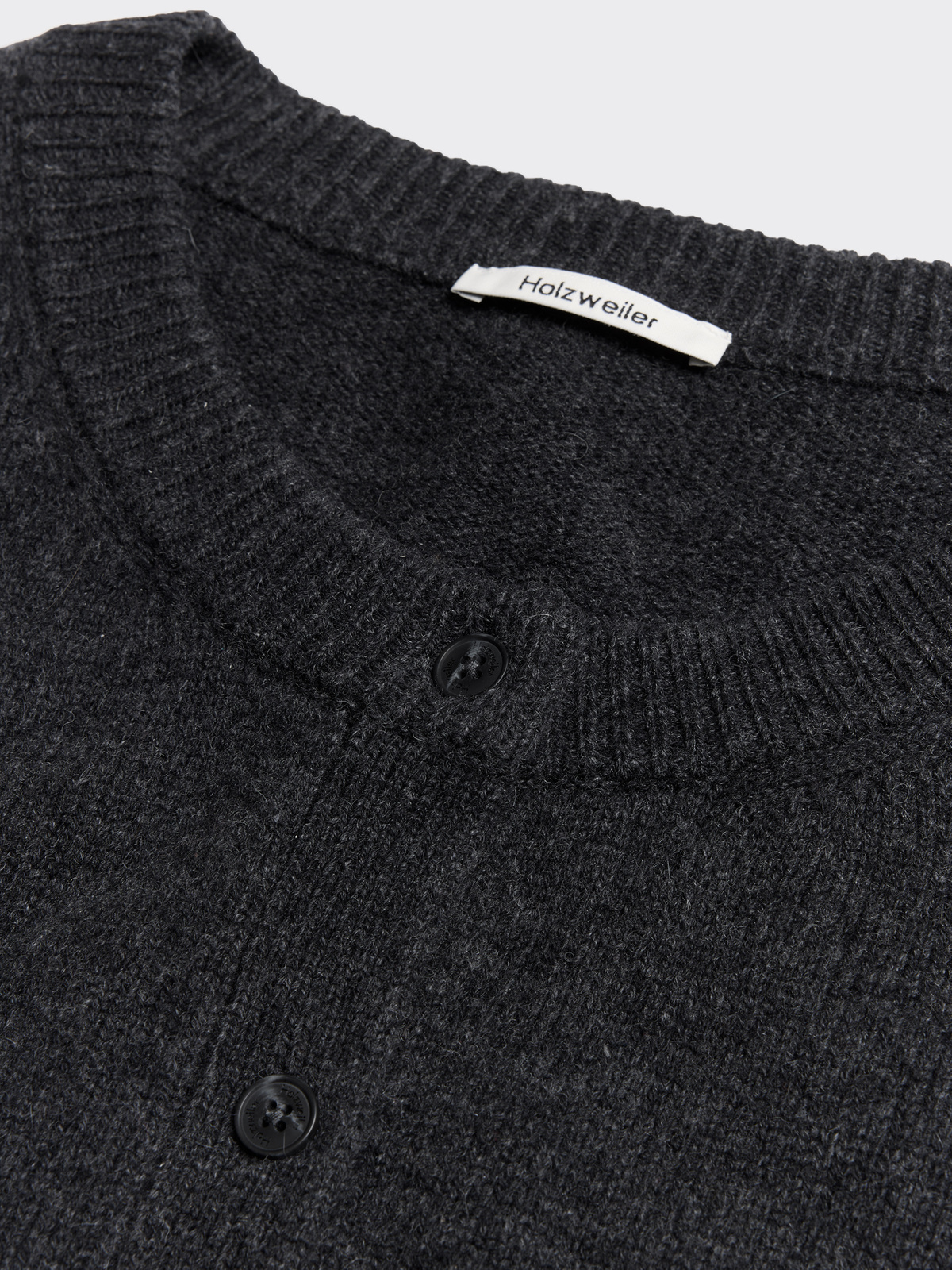 Julia Cropped Cardigan - Dk. Grey - Holzweiler