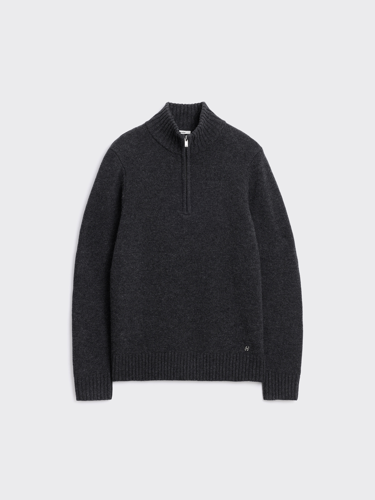 Andreas Half-Zip Sweater - Dk. Grey - Holzweiler