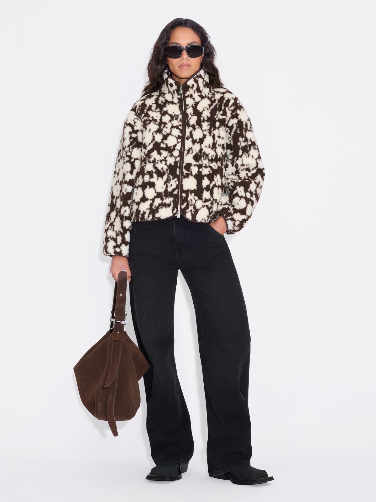 Rype Fleece Jacket - Brown Mix - Holzweiler