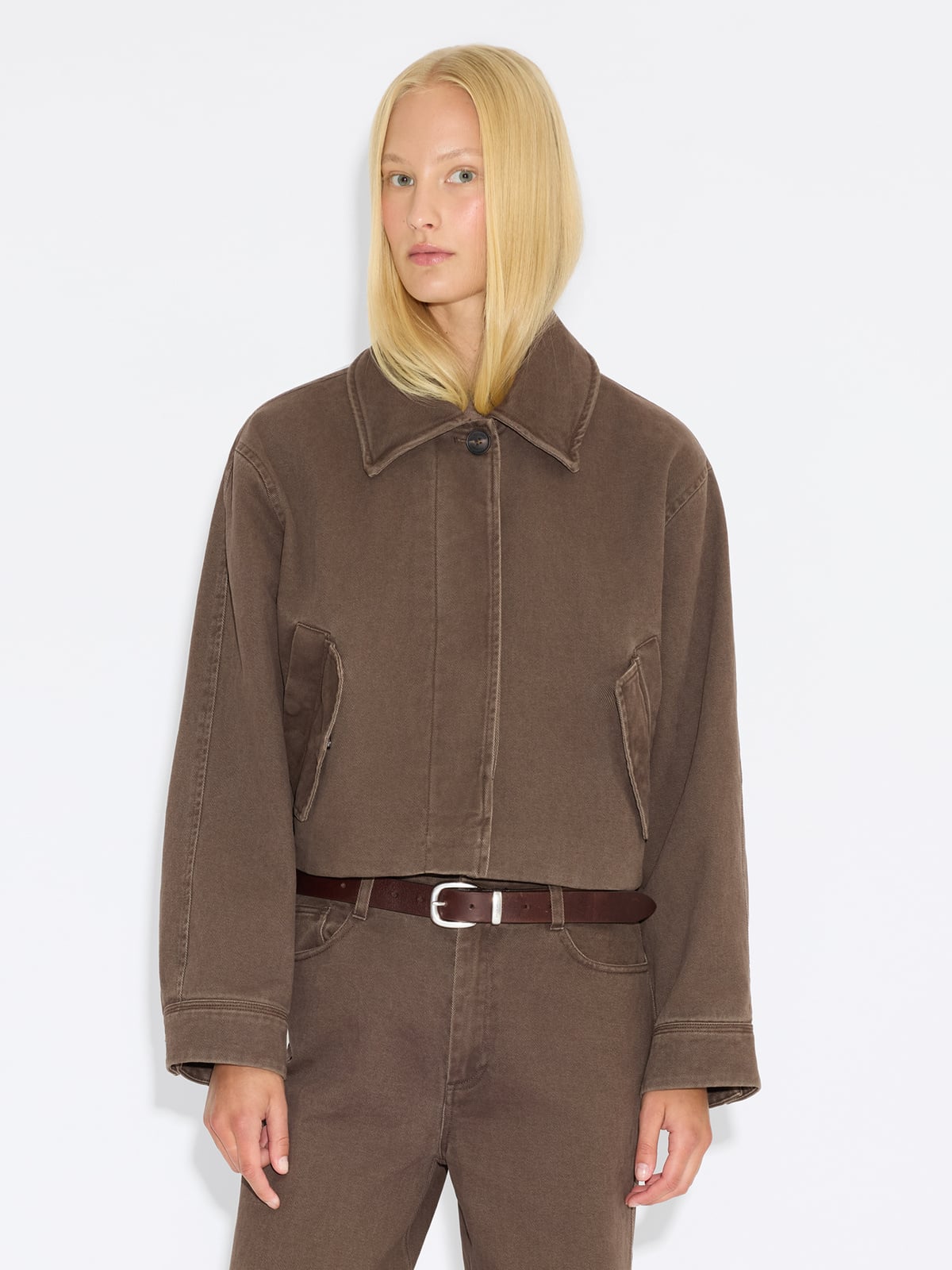 NERO オールウェザージャケット「フォルゴーレ」（ブラウン）　NRJF-001 Ann Jacket - Brown - Holzweiler