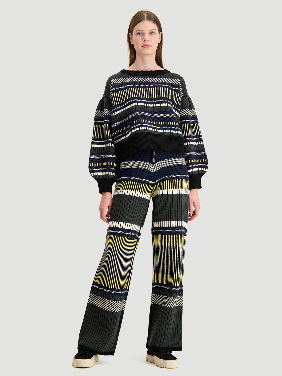 Deli Trouser Green Stripe 2