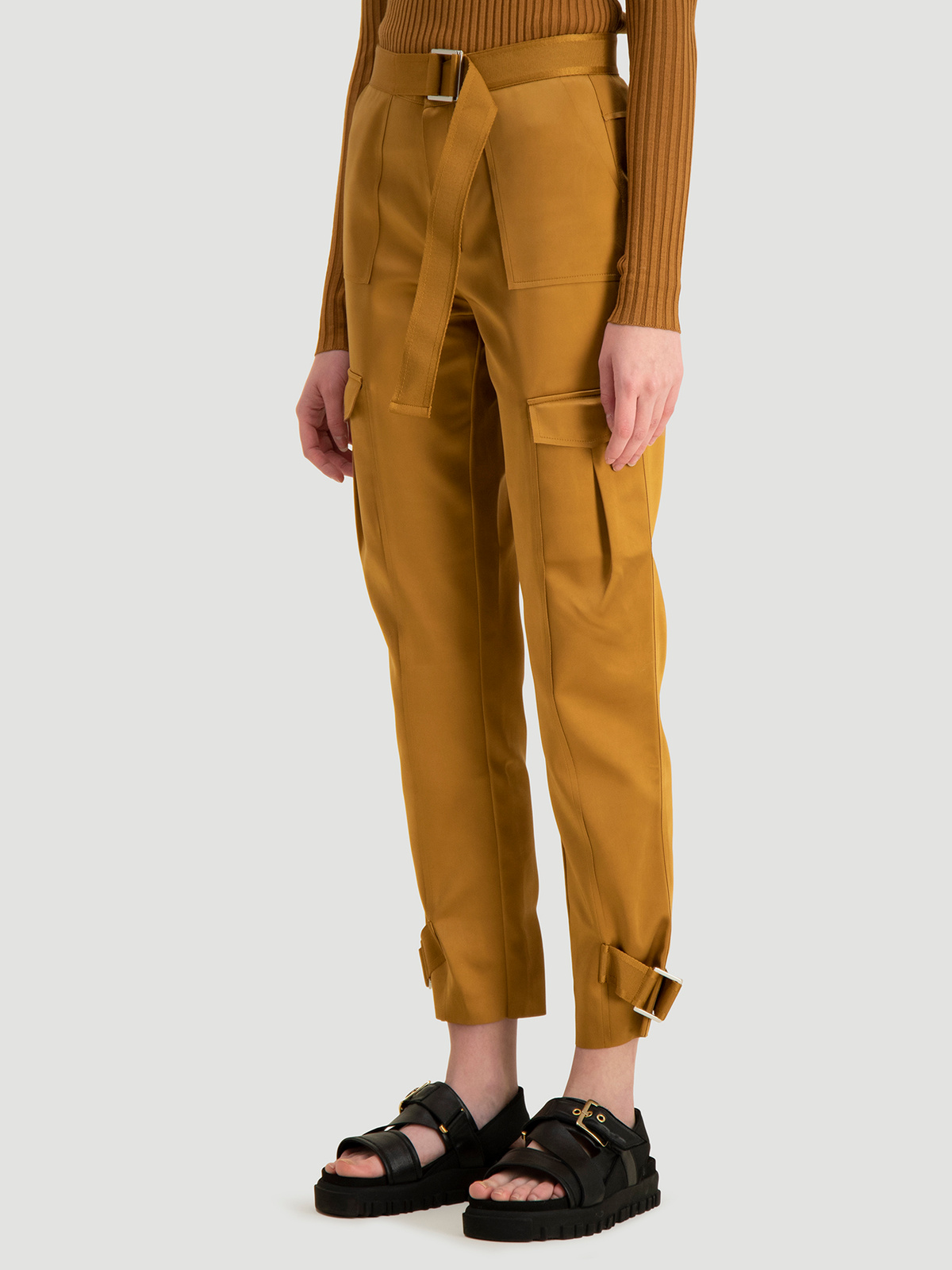 Skunk Trouser Camel Shiny 2