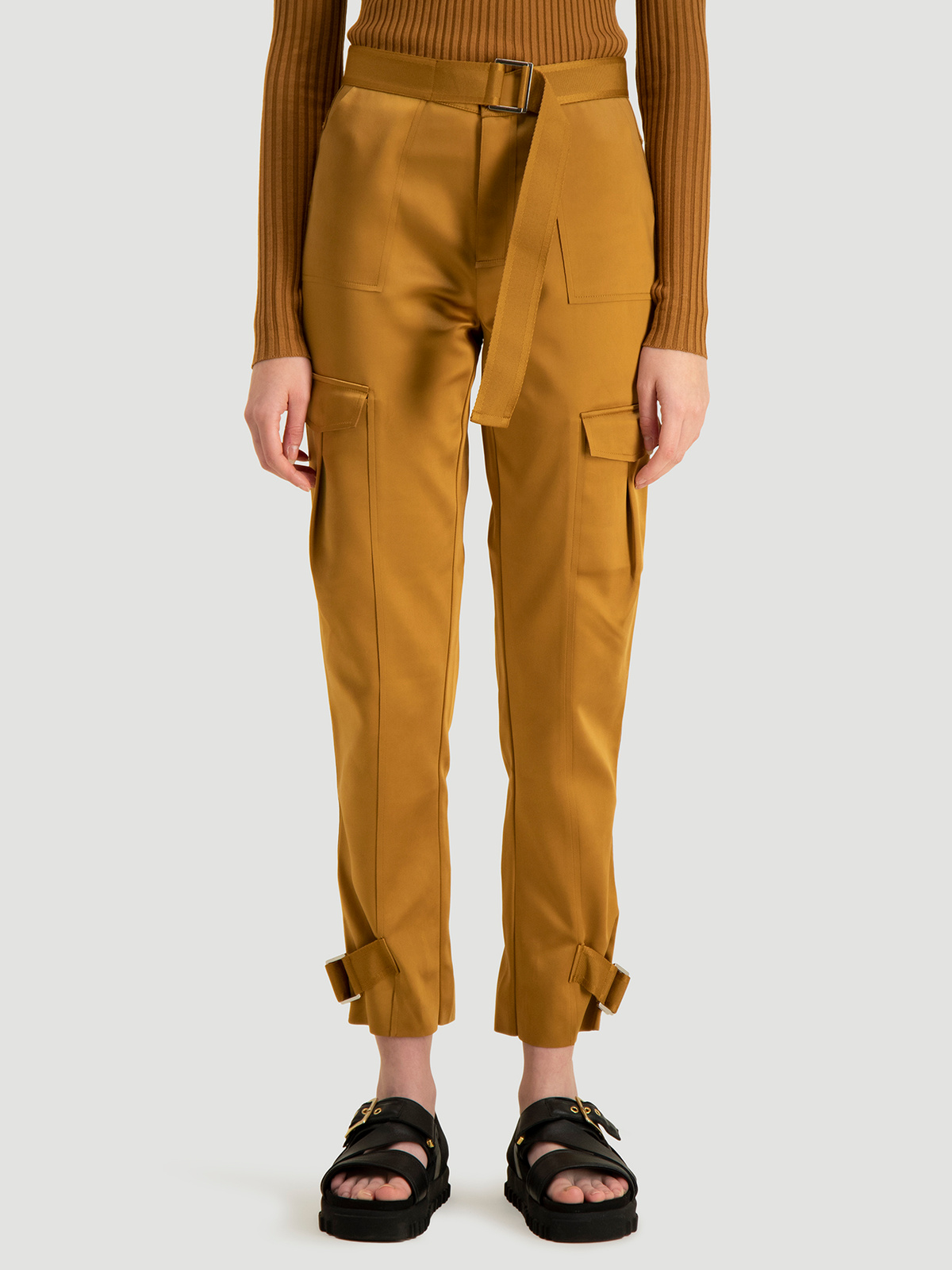 Skunk Trouser Camel Shiny 0